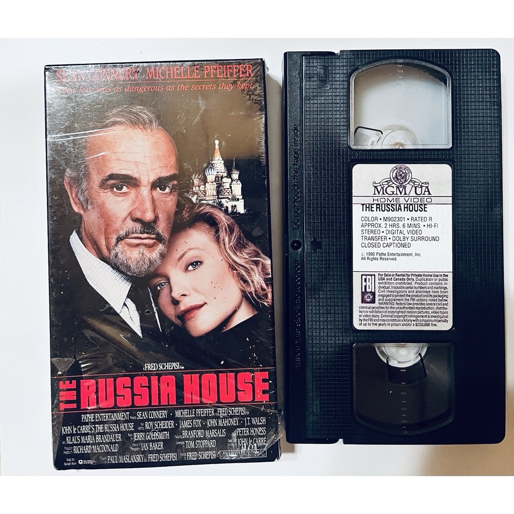 The Russia House VHS 1990 Sean Connery Michelle Pfeiffer MGM UA